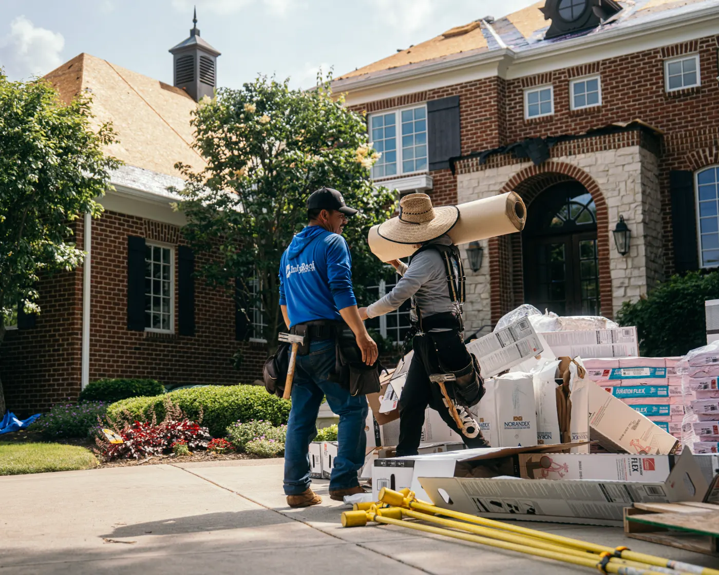 Flashing and seam work in Laurel Lakes